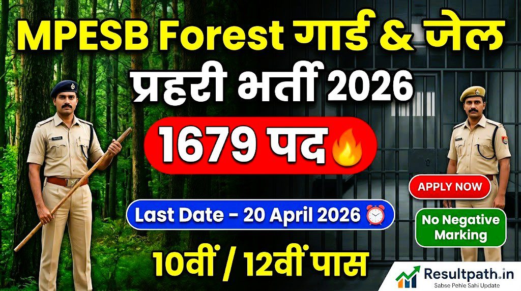 MPESB Forest Guard & Jail Prahari Recruitment 2026
