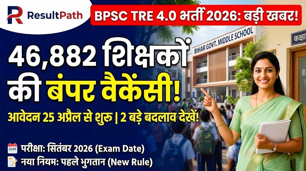 BPSC TRE-4 2026 Notification - Bihar Teacher Recruitment 4th Phase Apply Online