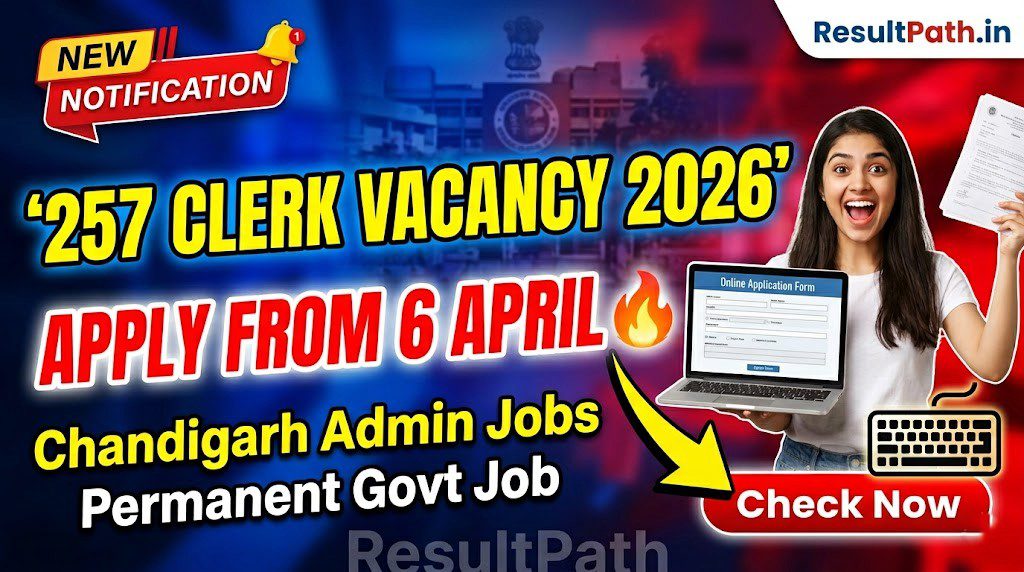 Chandigarh Administration Clerk Recruitment 2026 Apply