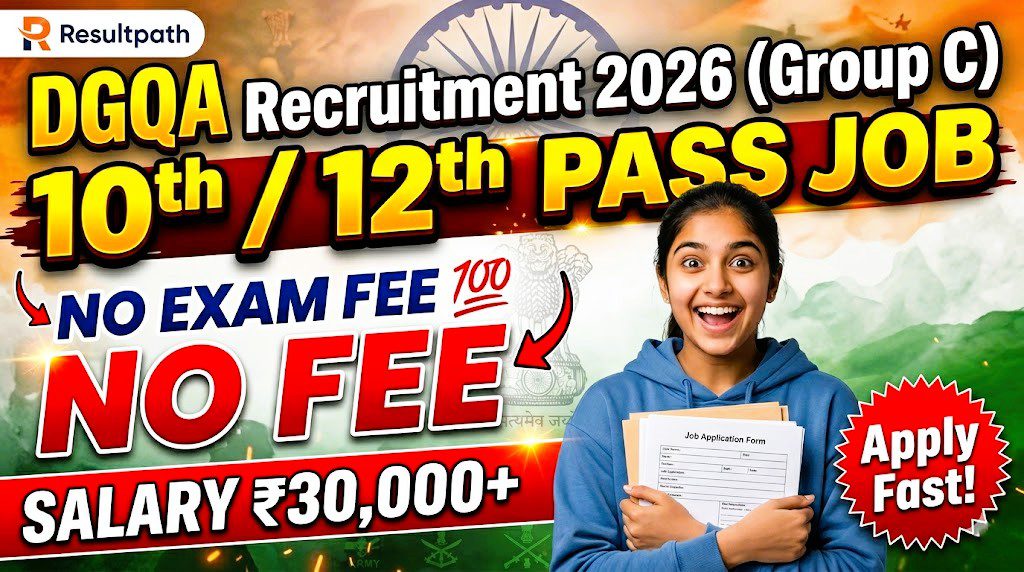 DGQA Recruitment 2026 Notification Out