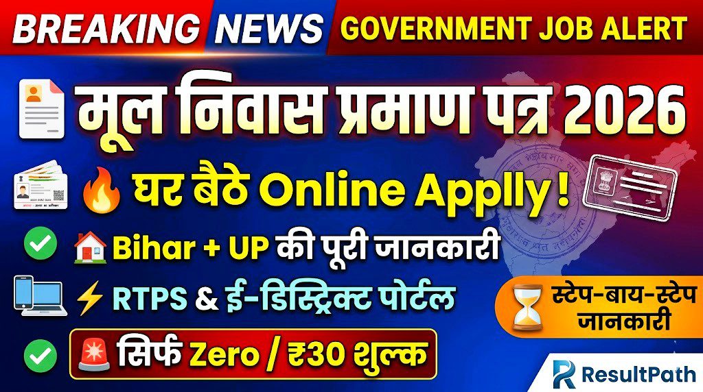 Domicile Certificate Kaise Banaye 2026