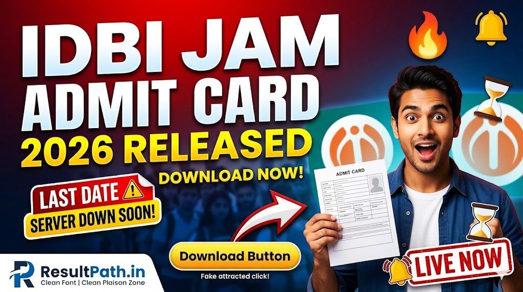 IDBI JAM Admit Card 2026 Released