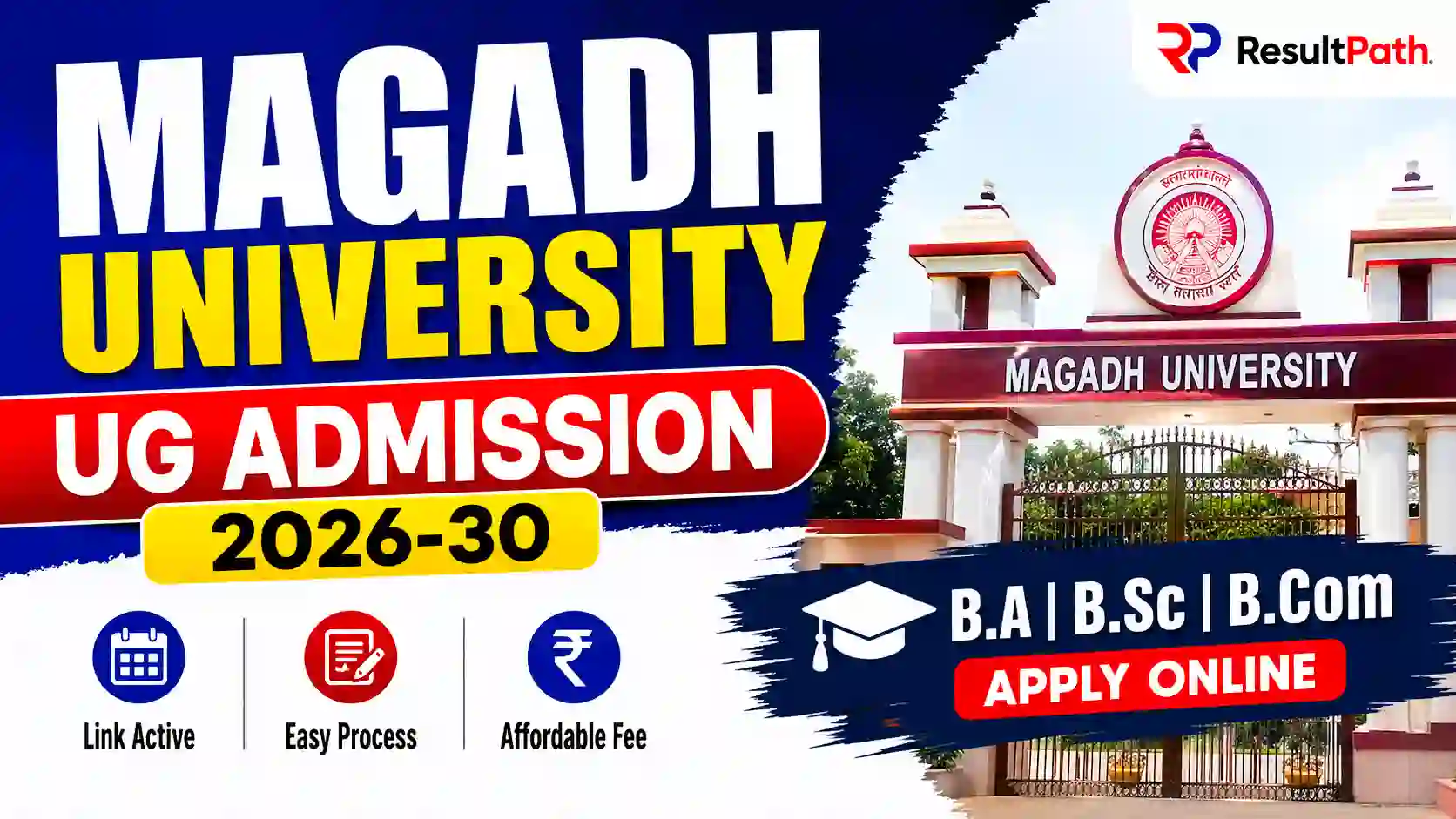 Magadh University UG Admission 2026-30