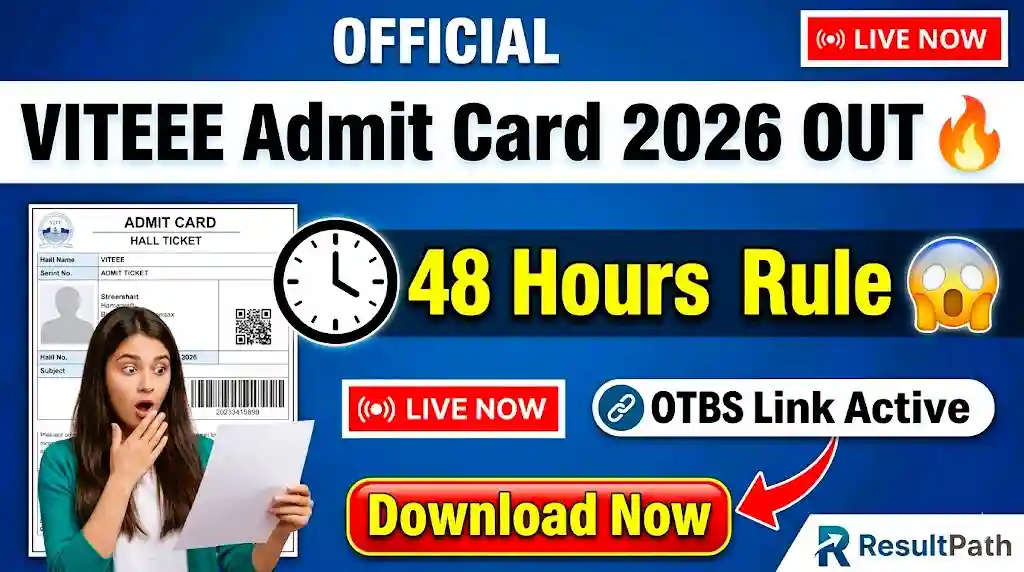 VITEEE Admit Card 2026 OUT