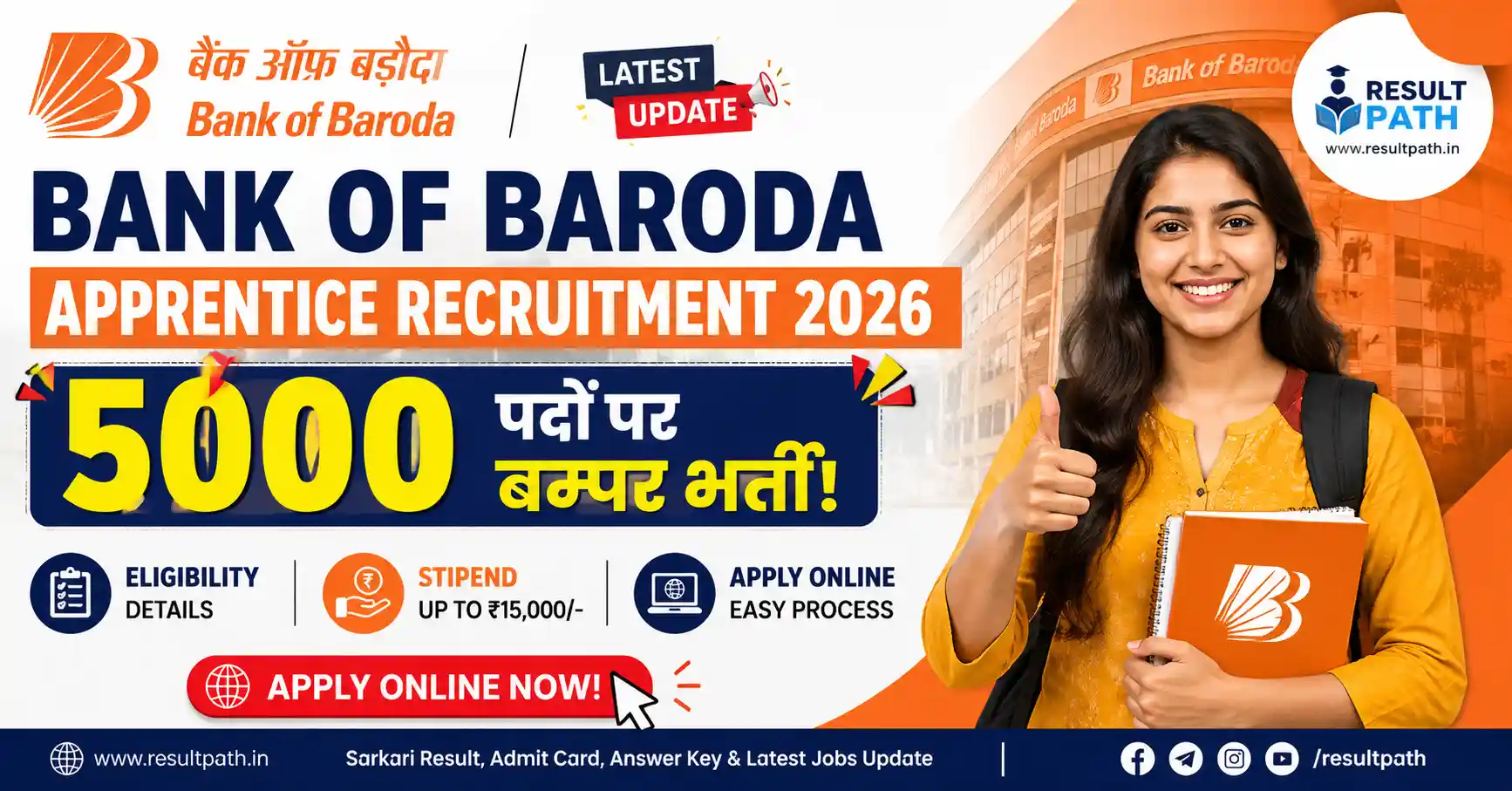 Bank of Baroda Apprentice Recruitment 2026