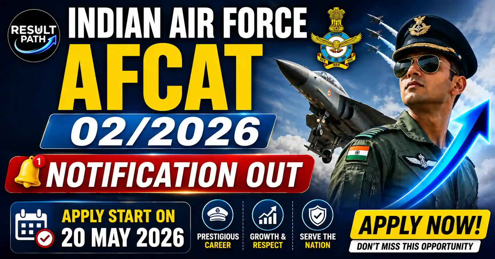 Indian Air Force AFCAT 022026 Notification OUT
