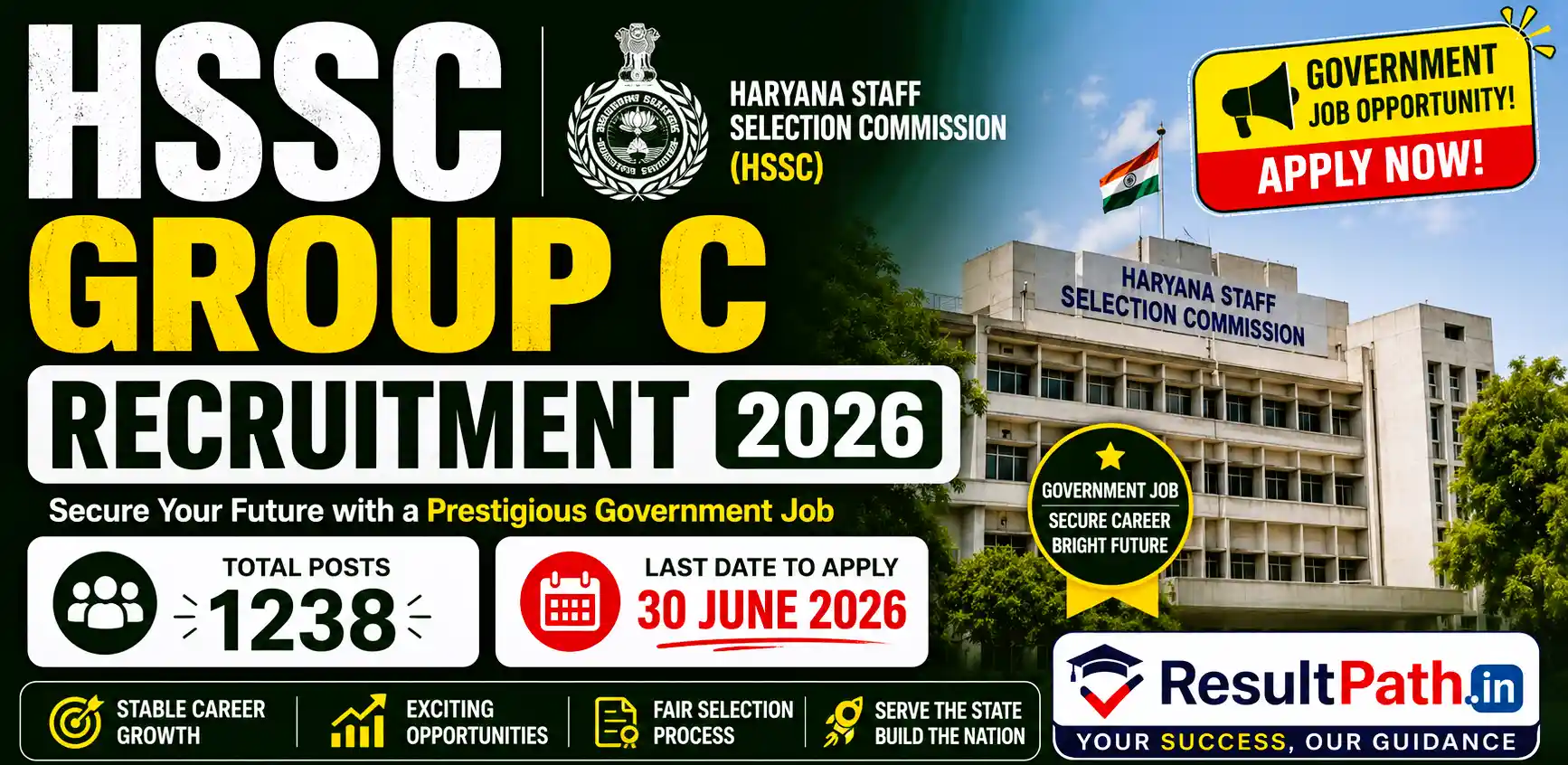 HSSC Group C Recruitment 2026 Notification Advt 06/2026