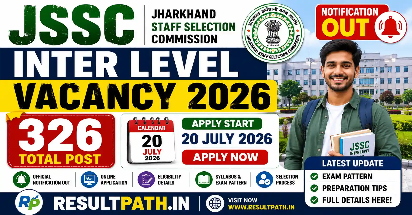 JSSC Inter Level Vacancy 2026