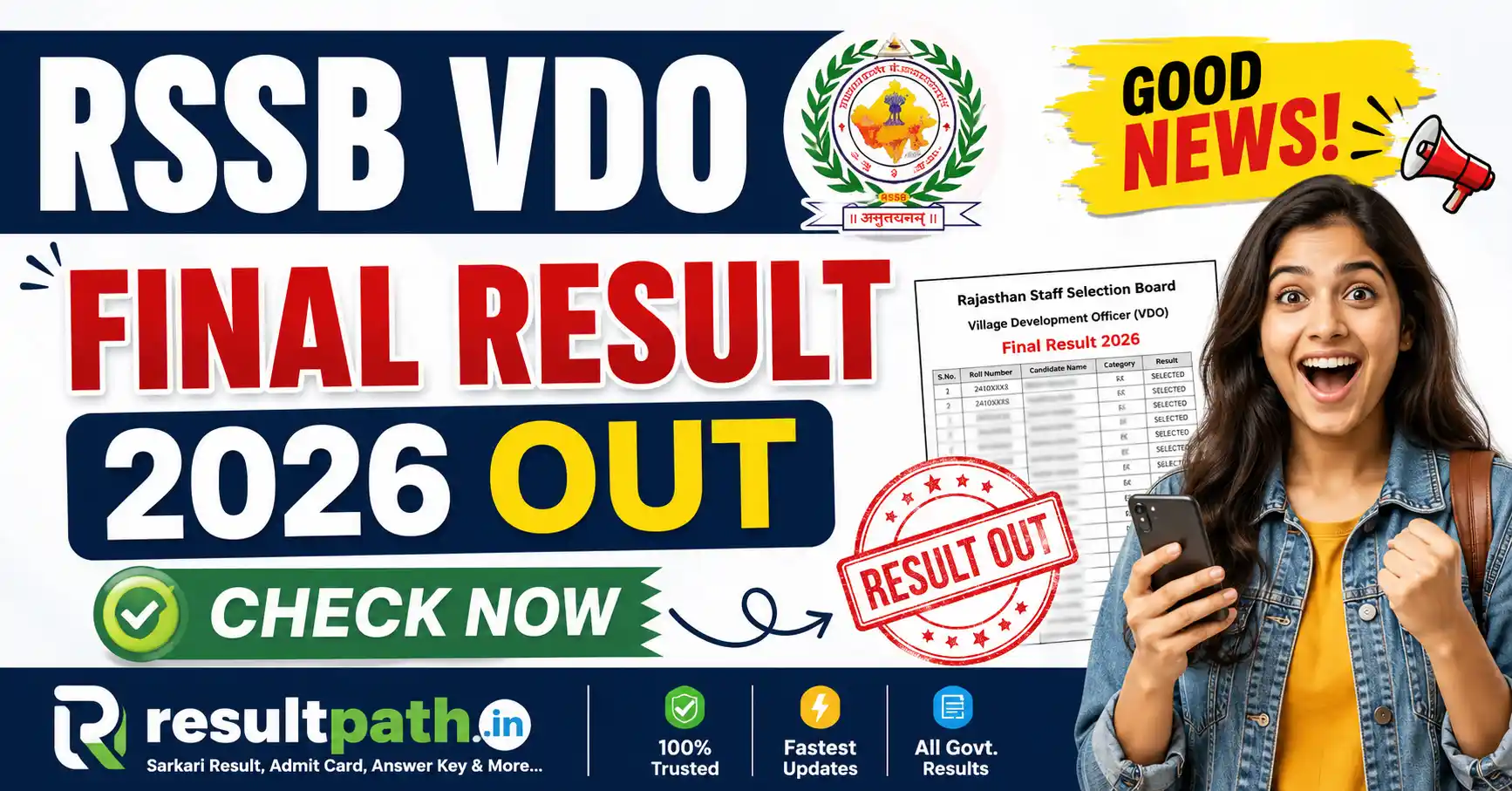 RSSB VDO Final Result 2026 Out