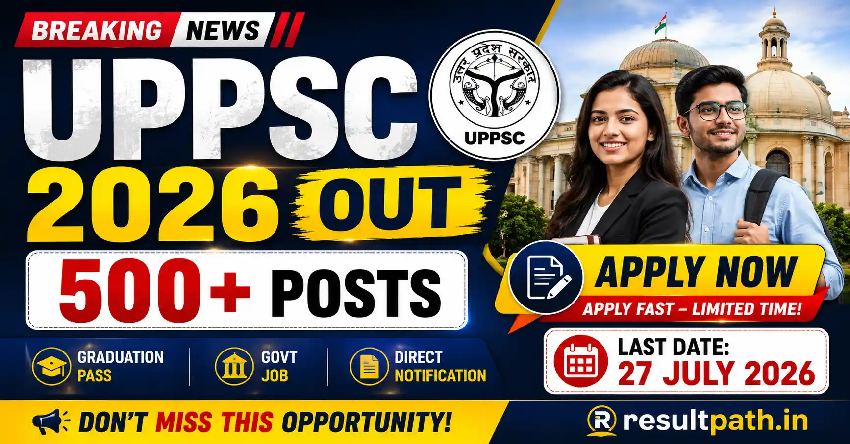 UPPSC PCS Notification 2026 Vacancy Details