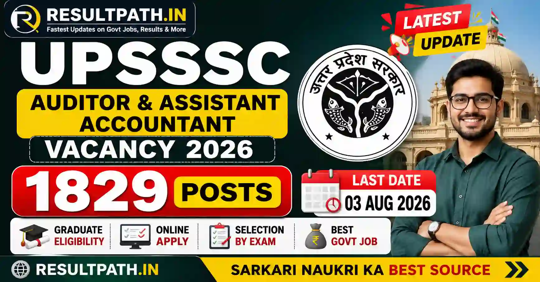 UPSSSC Auditor & Assistant Accountant Recruitment 2026 Notification Out Apply Online