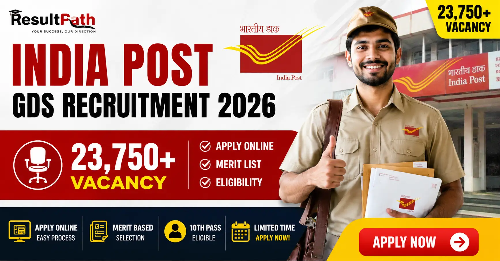 India Post GDS Recruitment 2026 Notification Out Apply Online