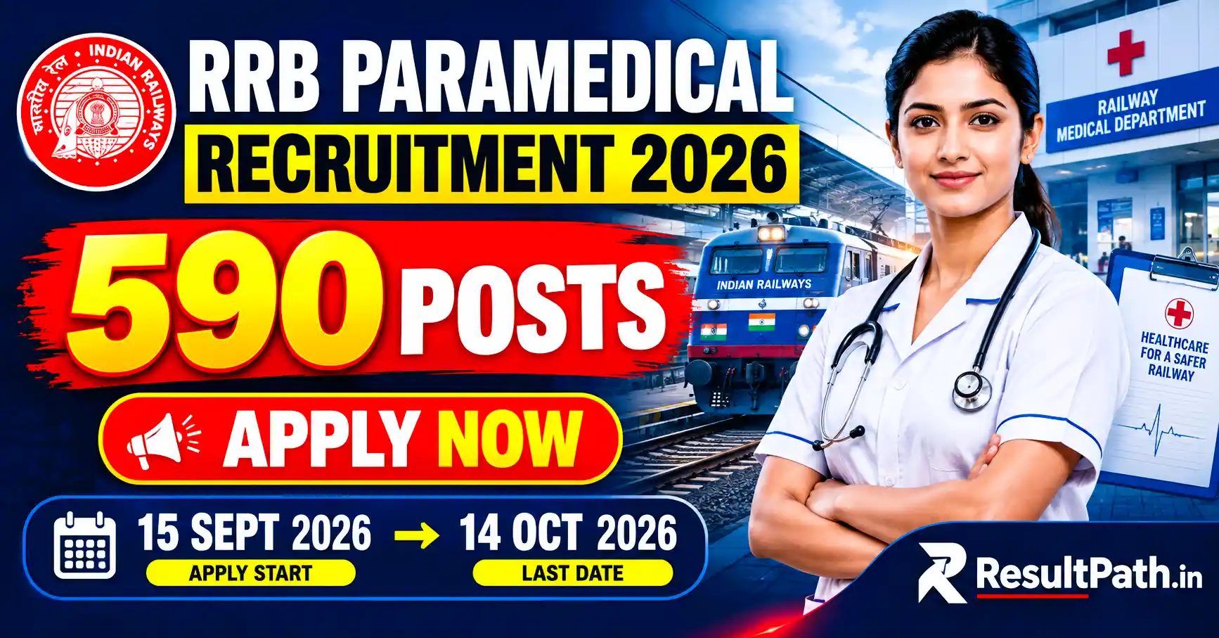 RRB Paramedical Recruitment 2026 Notification Out Apply Online