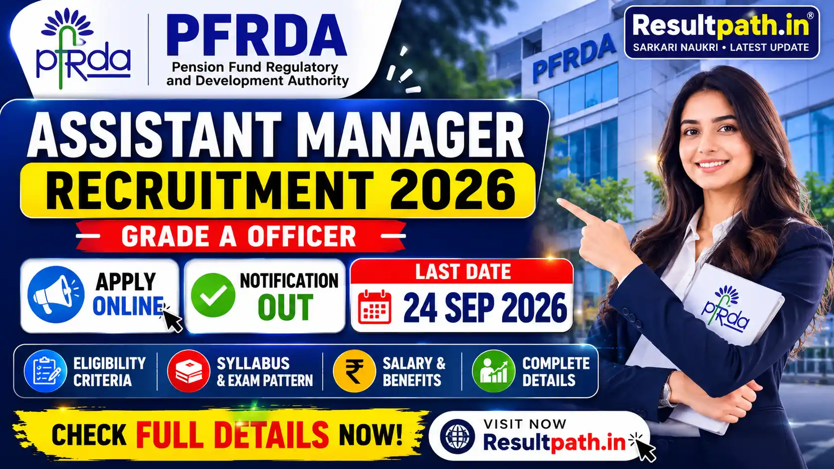 PFRDA Assistant Manager Recruitment 2026 Notification Out Apply Online