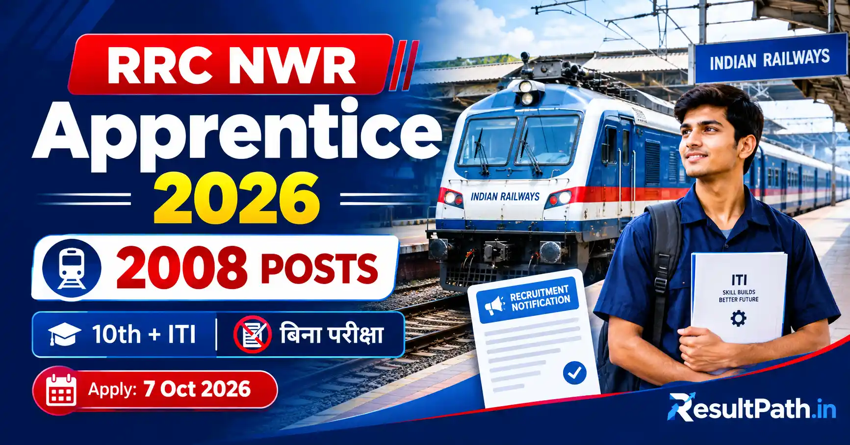 RRC NWR Jaipur Apprentice Recruitment 2026 Notification Apply Online